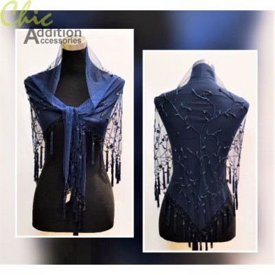 Beaded shawl 04-424C